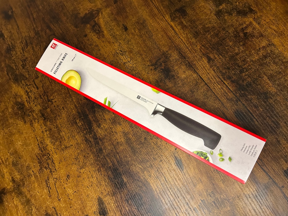 Filetiermesser im Test: Filetiermesser-Verpackung.