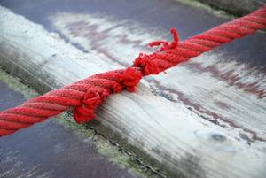 gerissenes kletterseil