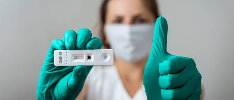 Coronavirus-Schnelltest Test