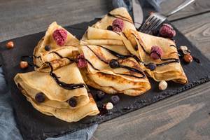 crepes angerichtet