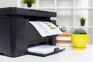 schwarzer drucker