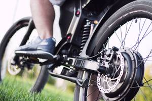 elektrofahrrad in der natur
