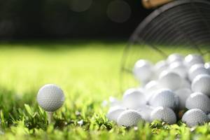 golfball vor abschlag