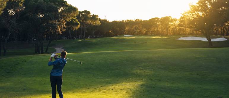 golfschlaeger wird benutzt