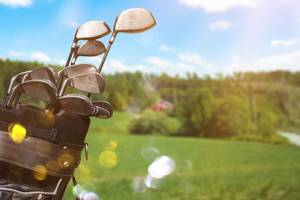 golfschlaeger im golfbag
