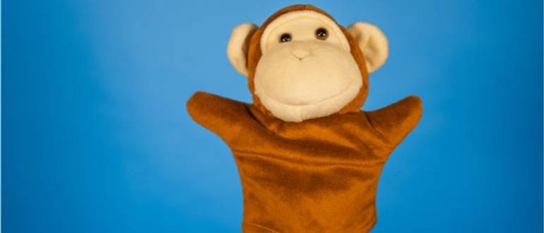 handpuppe-affe
