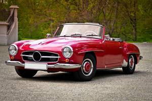 rotes cabrio oldtimer