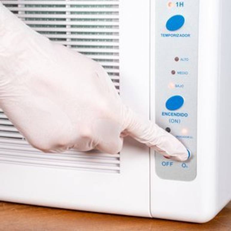 ozongenerator wird eingeschaltet