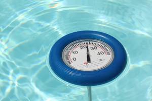 schwimmendes poolthermometer