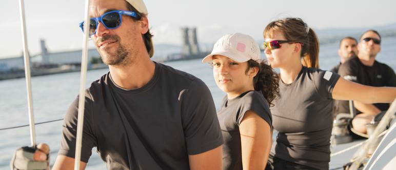 team trainiert segeln