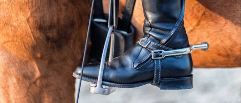 reitstiefel mit spore