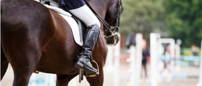 reitstiefel beim reiten