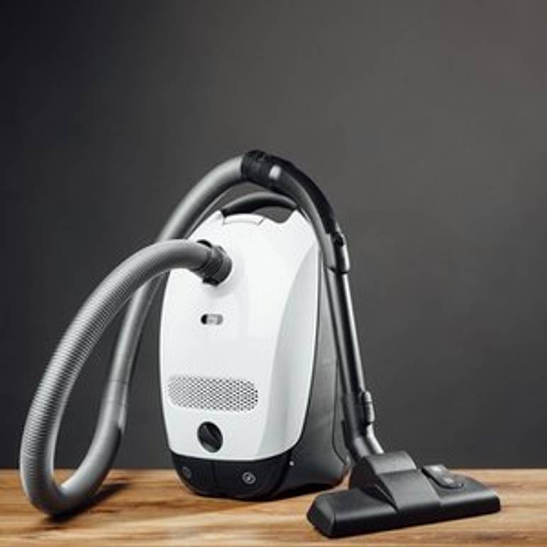 weisser staubsauger mit beutel