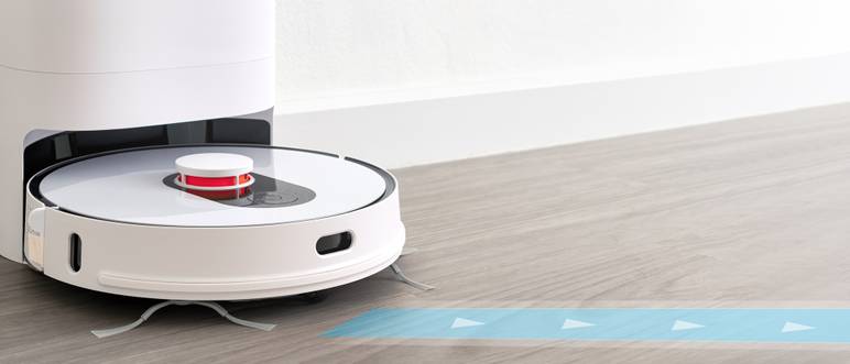 Staubsauger-Roboter getestet: Roboter kartiert den Raum.