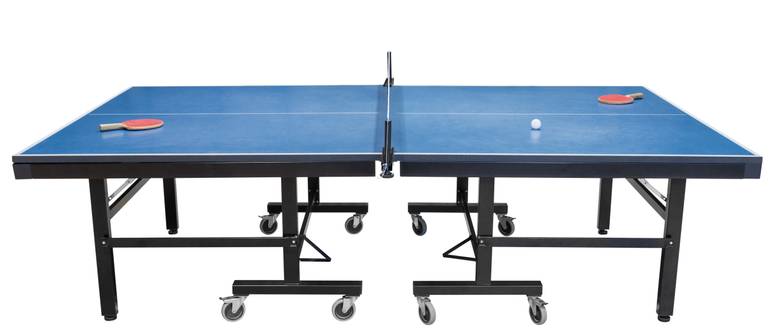 Tischtennisplatte mit Rollen